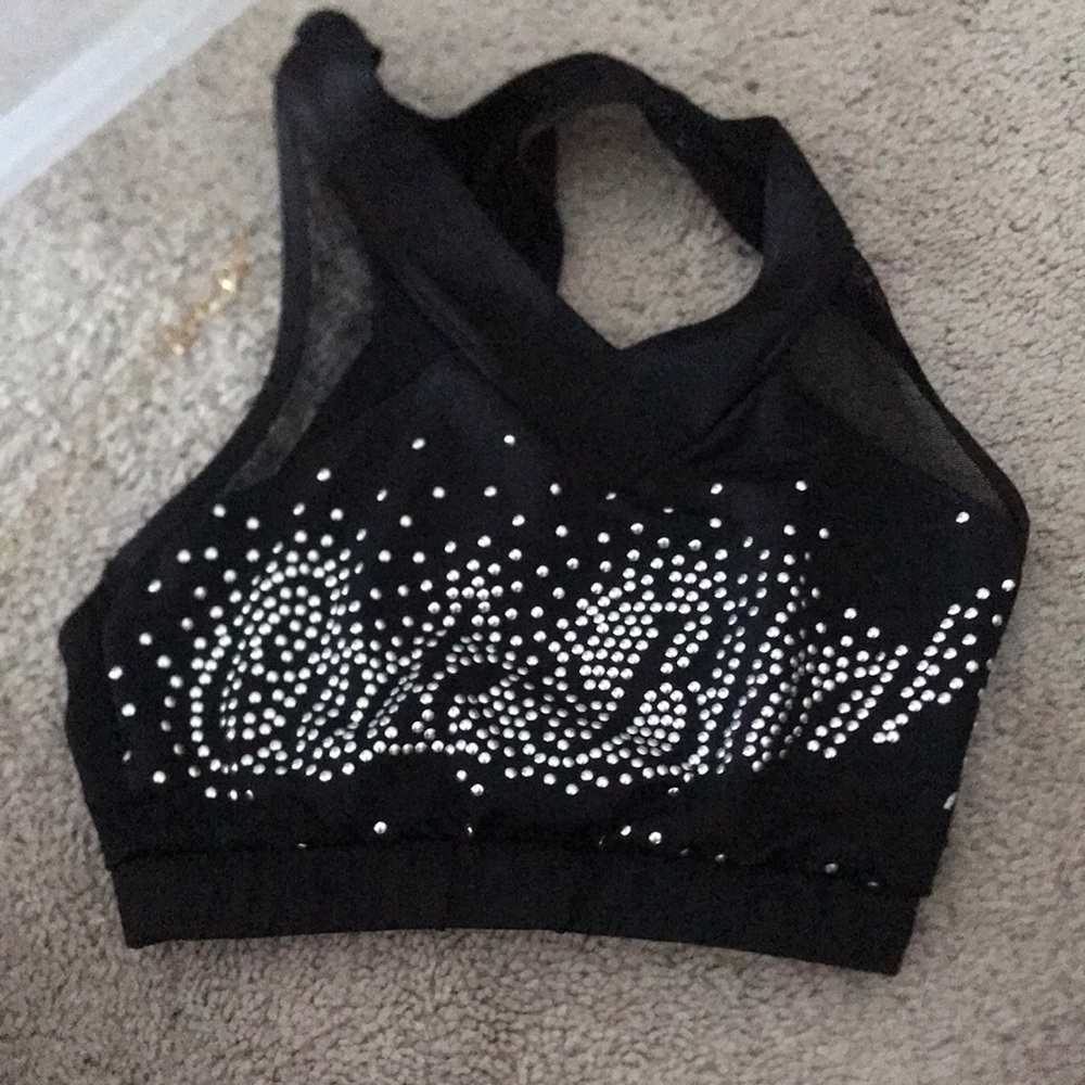 Cheer extreme code black worlds sports bra